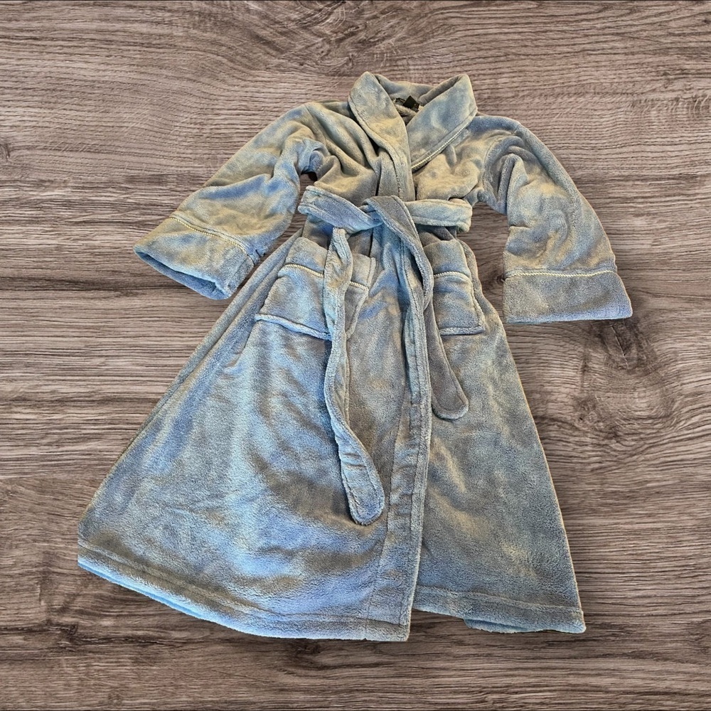 Tommy Hilfiger Plush Blue MIDI Robe Size Small/ Medium